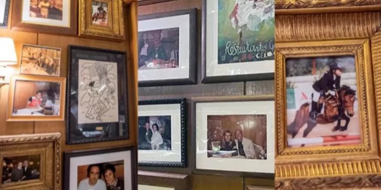 La 'pared de la gloria' del restaurante Botafumeiro / BOTAFUMEIRO