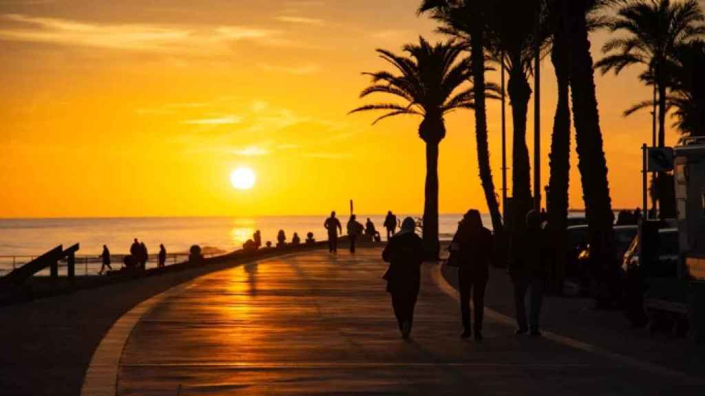 Atardecer desde Sitges