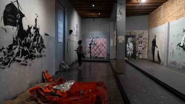 Sala de exposiciones del Museo Banksy de Barcelona / GALA ESPÍN