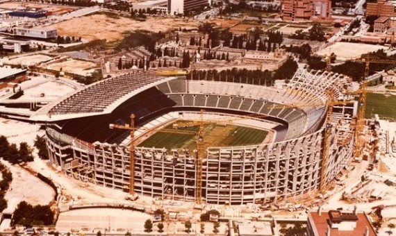 Obras del Camp Nou con vistas al Mundial de 1982 / REDES