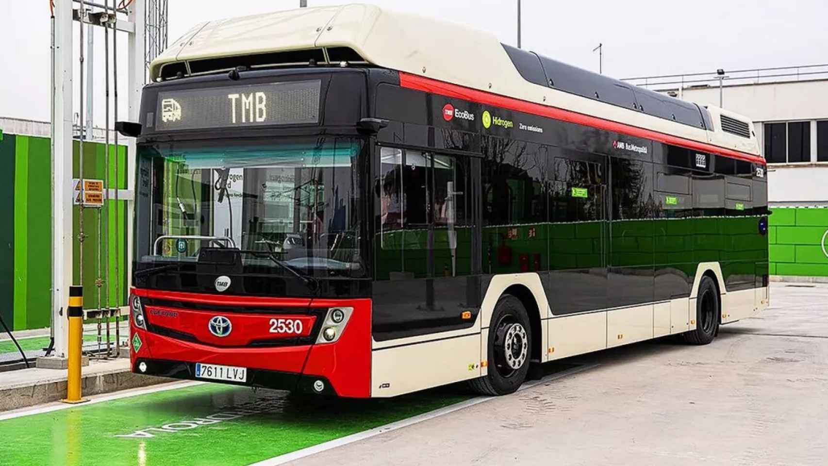 Autobús de hidrógeno verde de Barcelona / TMB