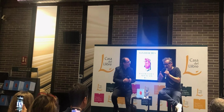 David Escamilla y Santi Balmes en la presentación 'Esa pieza que no encaja' / MA