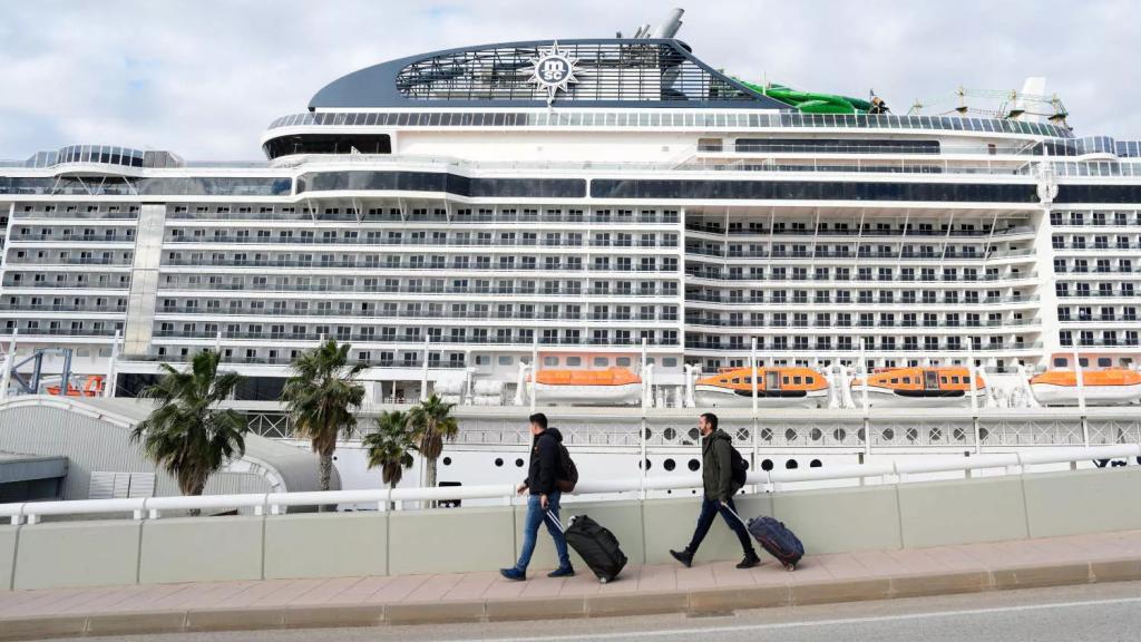 Cruceristas en Barcelona