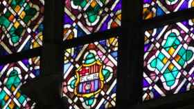 Vidriera con el escudo del FCB / ARCHIVO