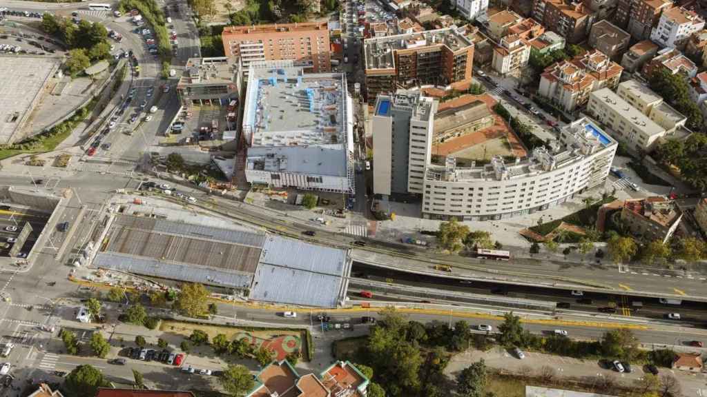 Las obras de urbanización de la primera fase de cobertura de la ronda de Dalt / AJ BCN