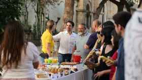 Manu Reyes con Nico Cerpa en un acto en Castelldefels / AJ CASTELLDEFELS