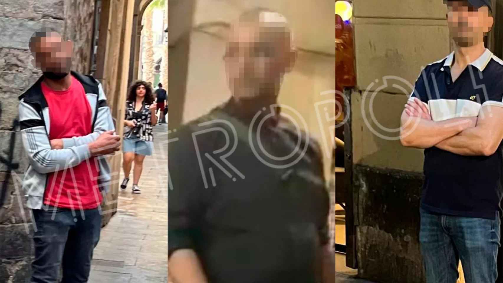 Tres de los camellos que venden droga en el Gòtic / CEDIDAS