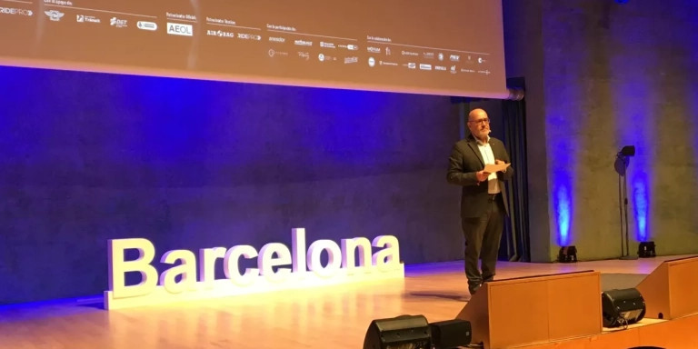 Ramon Lamiel, presidente de Trànsit, durante su intervención / RP