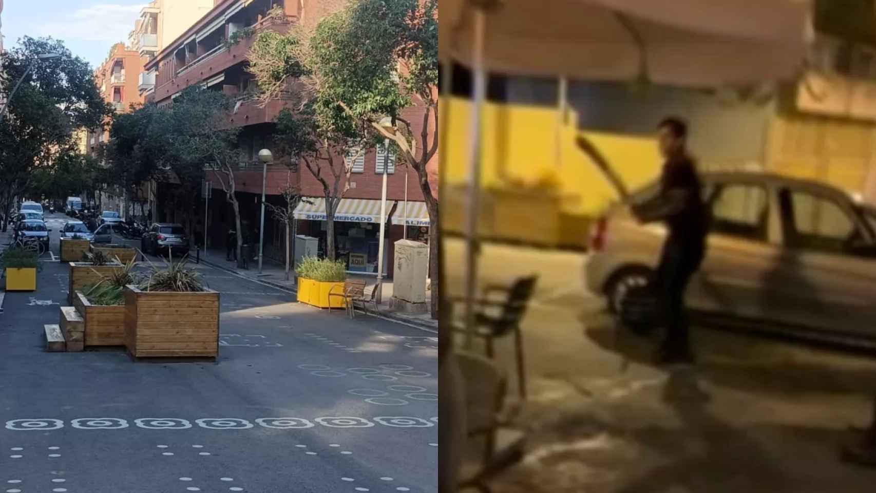 Un entorno pacificado en el Poble-sec se convierte en un foco de incivismo y delincuencia / METRÓPOLI - REDES SOCIALES