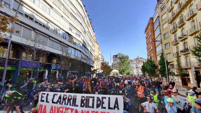 Manifestación a favor del carril bici de la Via Augusta de Barcelona / ERC BARCELONA