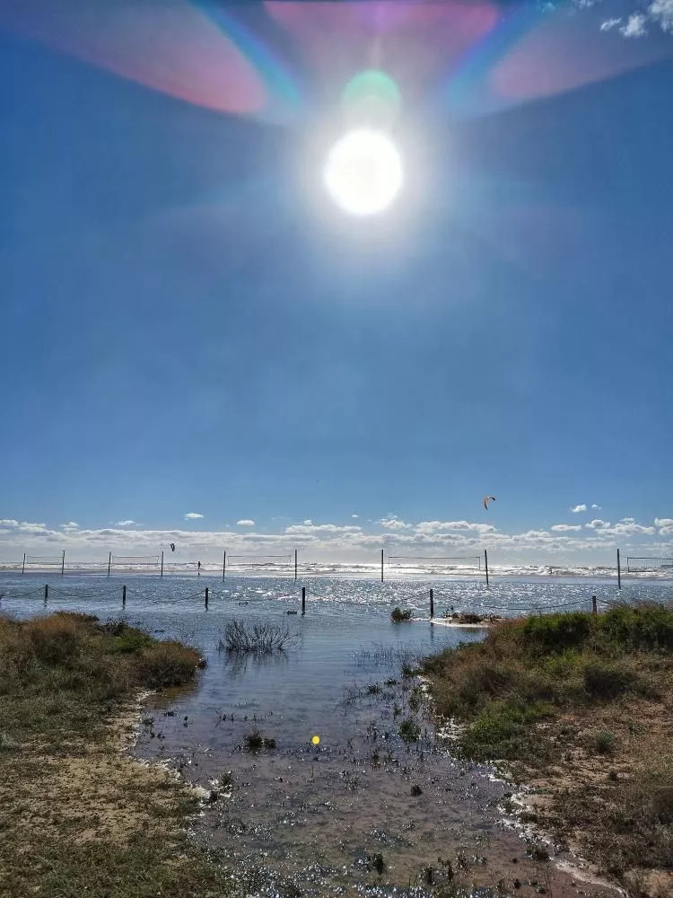 Estado de la playa de Castelldefels tras el paso de la borrasca Aline en Barcelona / Noticias de Castelldefels