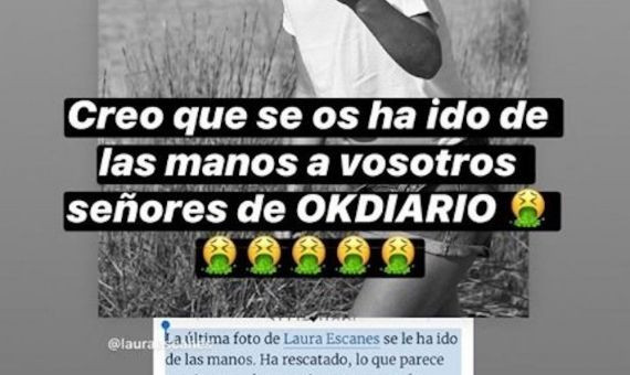 Respuesta de Laura Escanes al artículo de OK Diario / INSTAGRAM