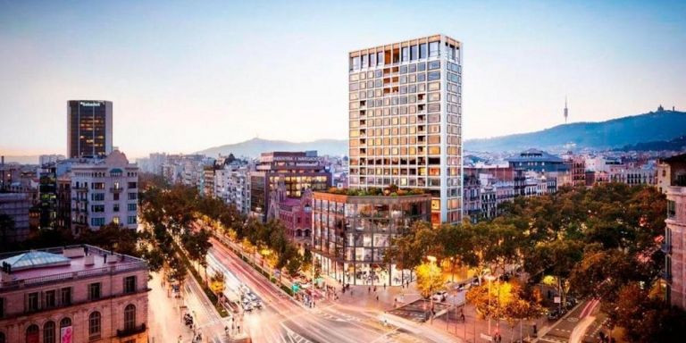 El bloque de las Mandarin Oriental Residences en la confluencia del Paseo de Gracia y la avenida Diagonal / CG