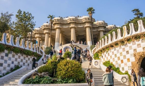 El Park Güell es uno de los lugares más visitados de Barcelona