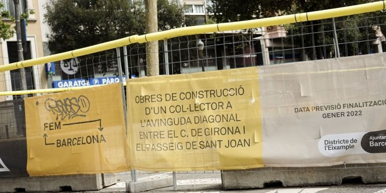 Obras del nuevo colector en Diagonal / MA - PABLO MIRANZO 