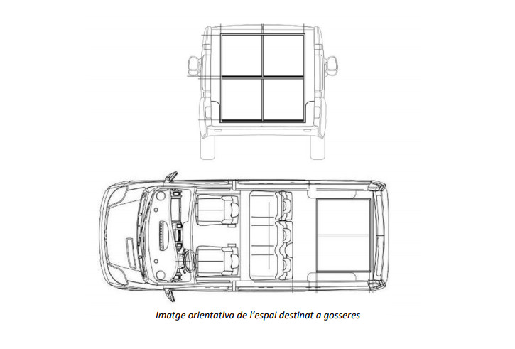 Interior de una furgoneta para los perros de la Urbana / AYUNTAMIENTO DE BARCELONA