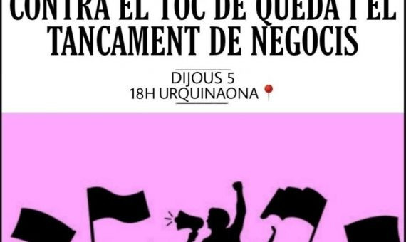 Dos carteles llaman a la movilización este jueves en plaza Urquinaona / REDES SOCIALES