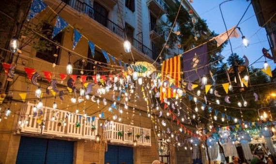 Imagen de las fiestas de Gràcia en una edición anterior / AYUNTAMIENTO DE BARCELONA