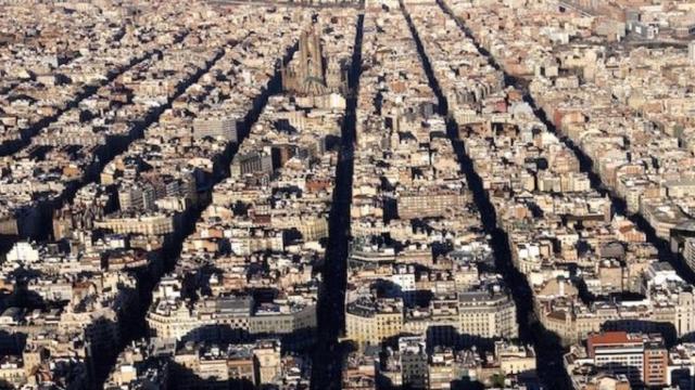 Imagen de las características manzanas del distrito del Eixample / AYUNTAMIENTO DE BARCELONA