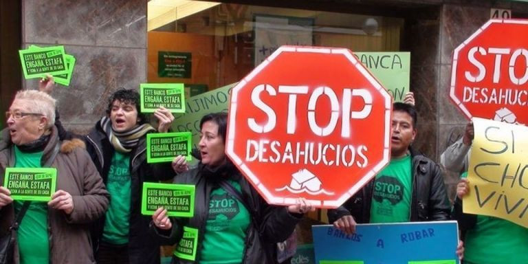 Protesta de la PAH por el derecho a una vivienda digna / ARCHIVO