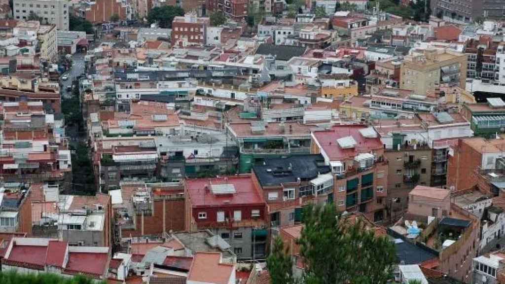 Vista panorámica de Nou Barris, en Barcelona