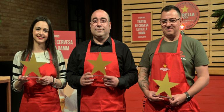 M. Jiménez (Rustic BCN), O. Puertas (Bar Martínez) i Ismael Barón (Bar Marisquería Ismael) / ESTRELLA DAMM