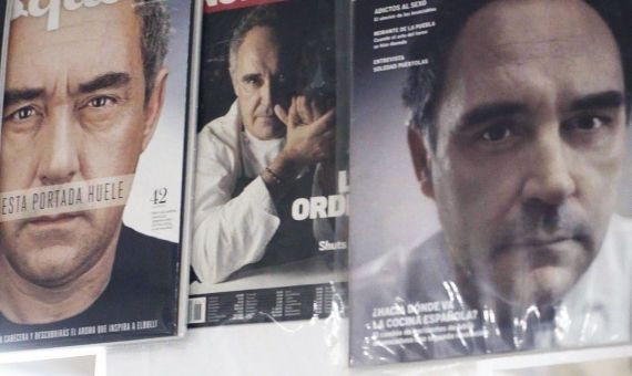 Ferran Adrià en diferentes portadas de revistas / Fundación la Caixa