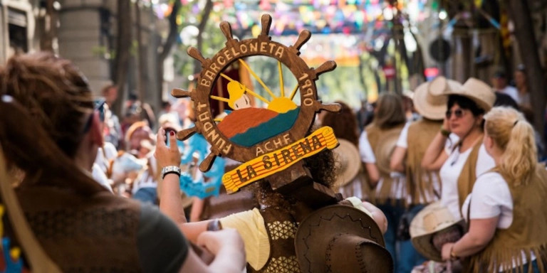 Celebración de la Segunda Pascua en el barrio de la Barceloneta / AJ. BCN