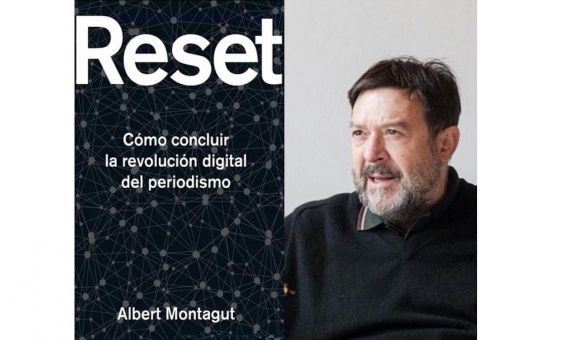 Fotomontaje del libro Reset y Albert Montagut, su autor / MA