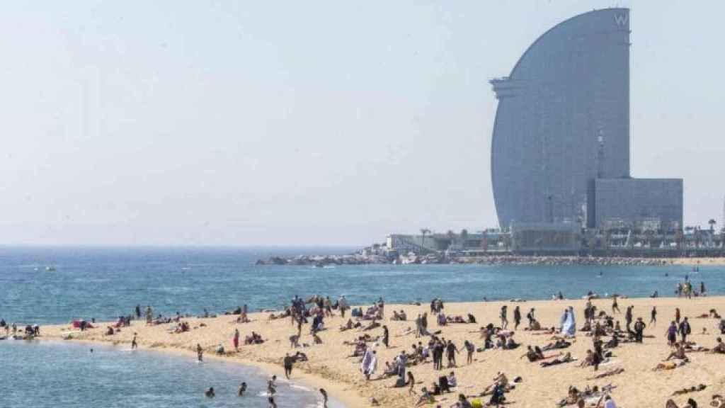 La playa de la Barceloneta, en una imagen de archivo