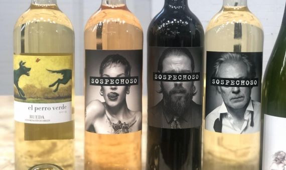 Imagen de algunos de los vinos expuestos en el sector multi D.O