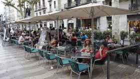 Terraza de la Rambla de Barcelona