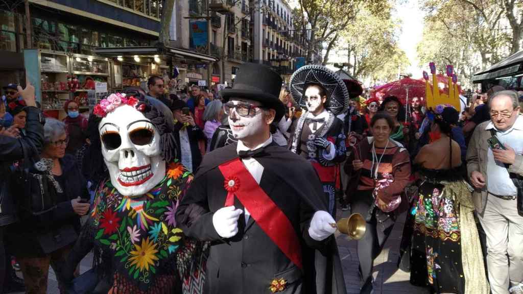 Desfile de catrinas en una edición anterior