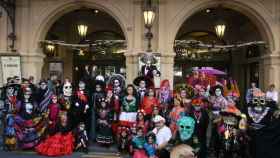 Desfile de catrinas en la Rambla en una edición anterior