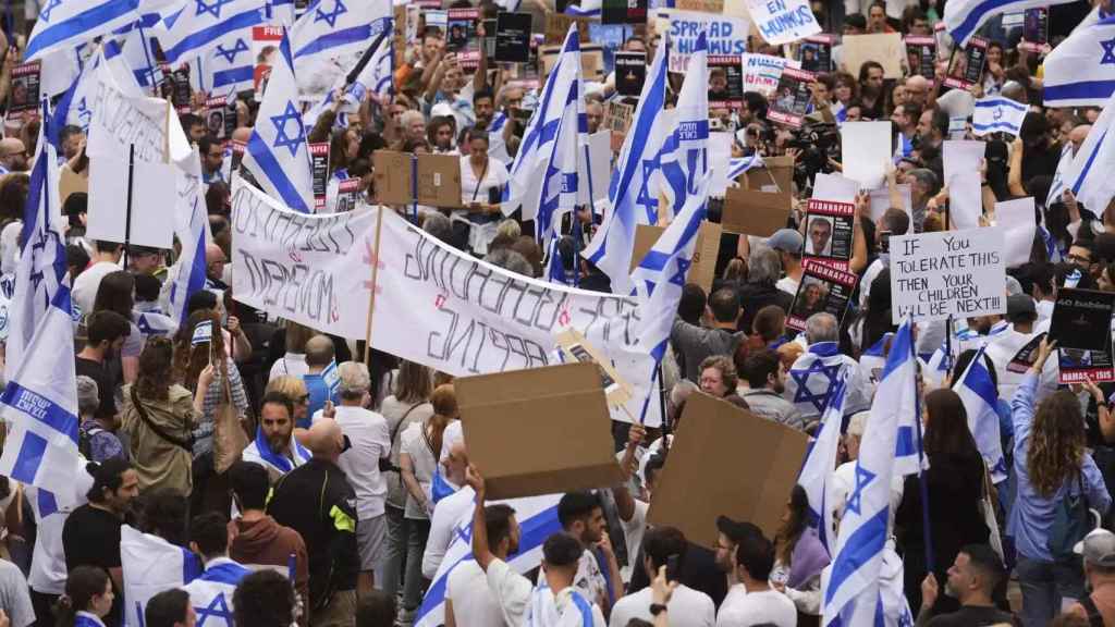 Protesta en plaza Sant Jaume a favor de Israel