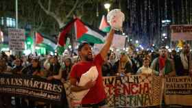 Manifestación propalestina en Barcelona