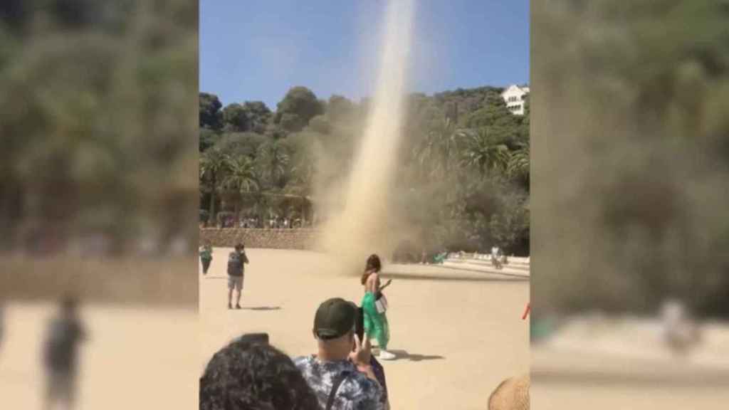 Pequeño tornadon en el Parc Güell