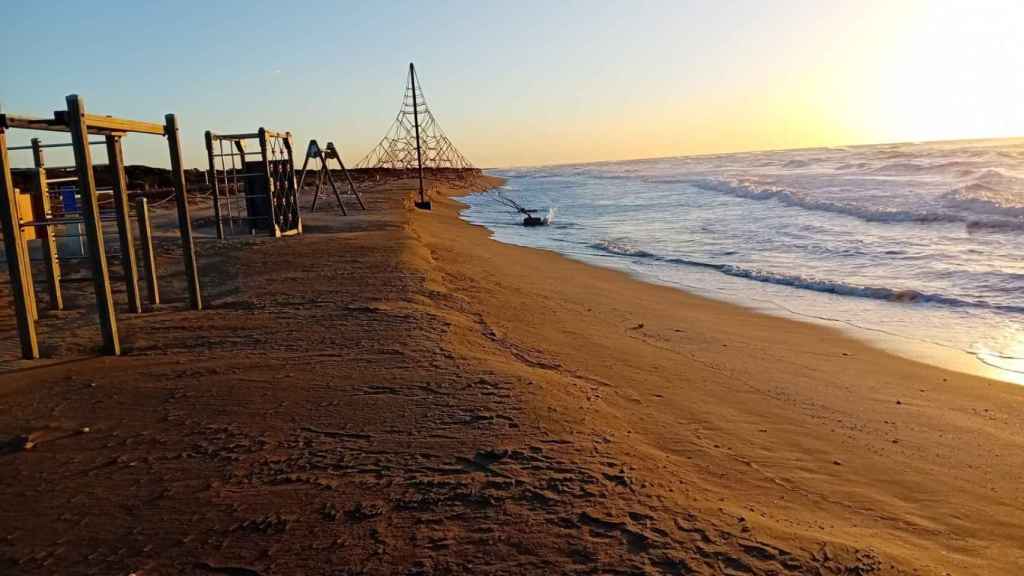 Una de las playas del Àrea Metropolitana de Barcelona