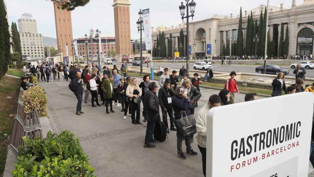 Colas para acceder al Gastronomic Forum Barcelona