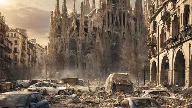 Imagen del fin de Barcelona creada con Inteligencia Artificial