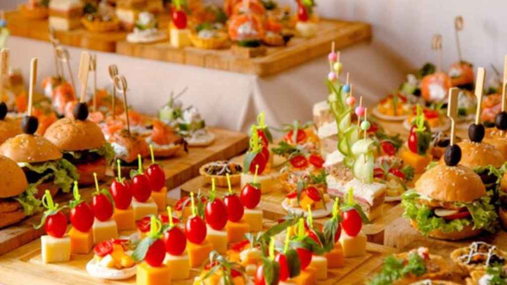 Detalle de un catering