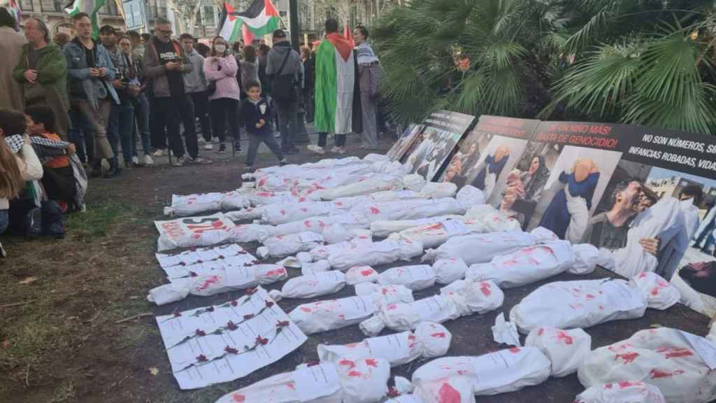 Manifestación en Barcelona contra los bombardeos israelíes