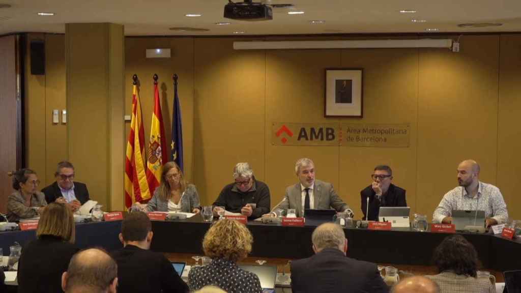 Jaume Collboni, en la aprovación de los presupuestos del AMB