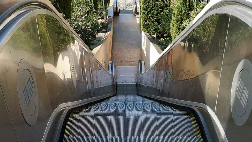 Escaleras en el ámbito de Montjuïc