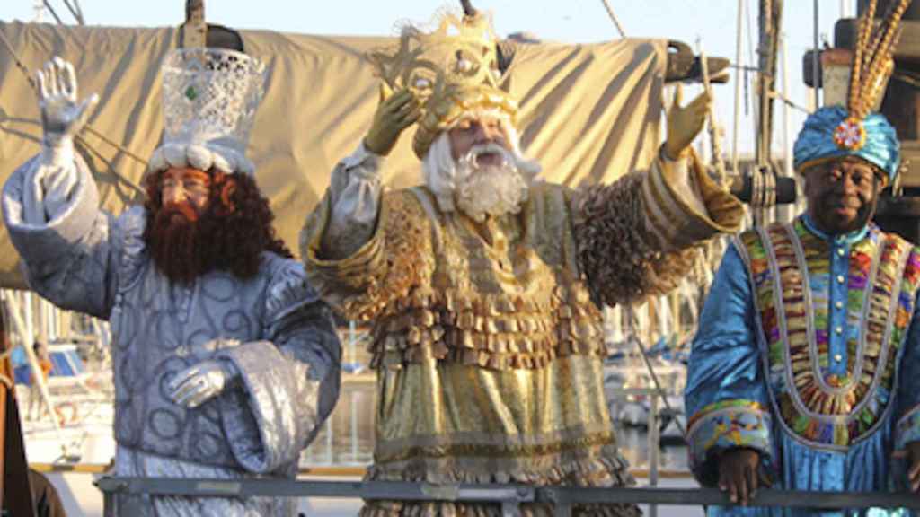 Imagen de los Reyes Magos en Barcelona