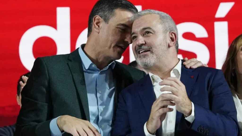 Pedro Sánchez y Jaume Collboni, en una imagen electoral