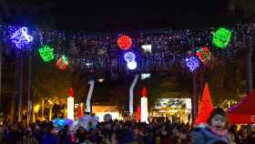 Luces de Navidad en las calles de Castelldefels en años anteriores