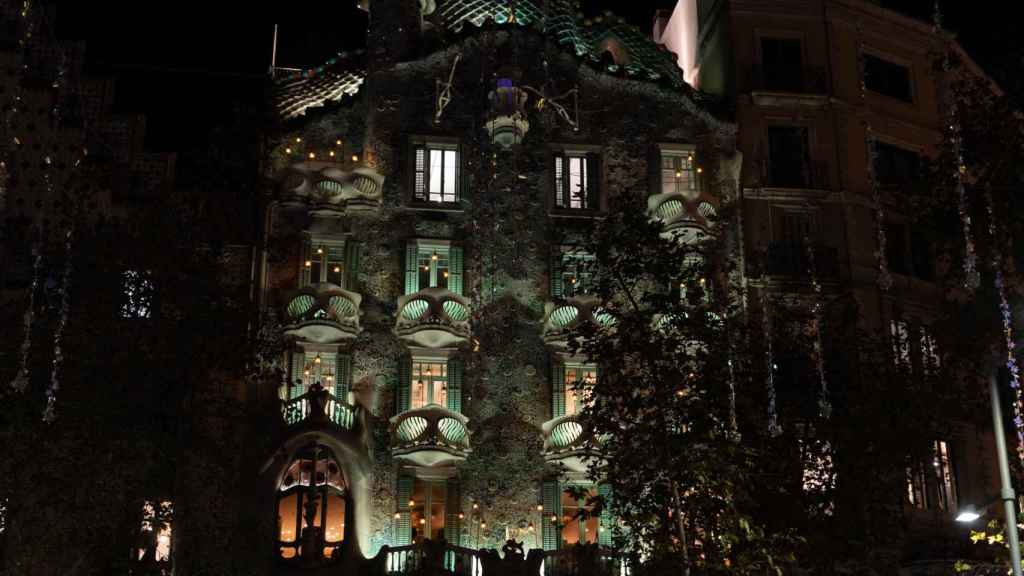 Espectáculo de navidad en Casa Batlló