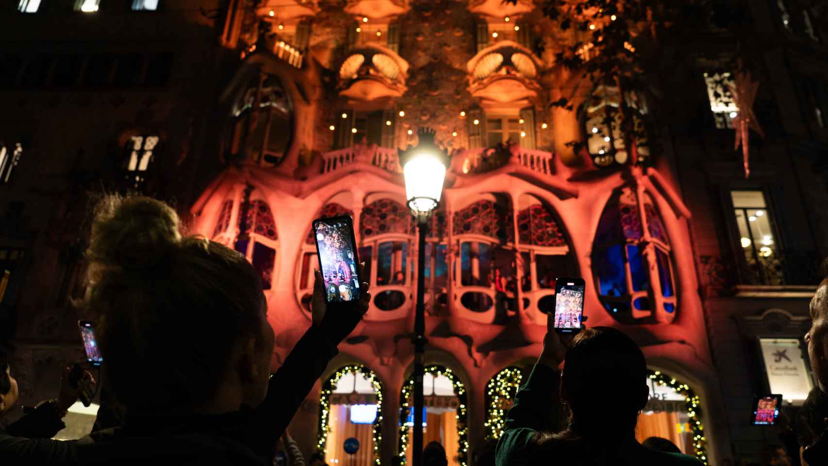 Espectáculo de navidad en Casa Batlló