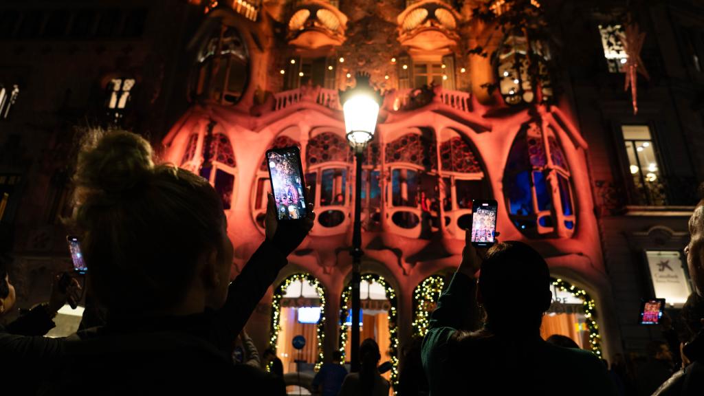 Espectáculo de luces en la Casa Batlló